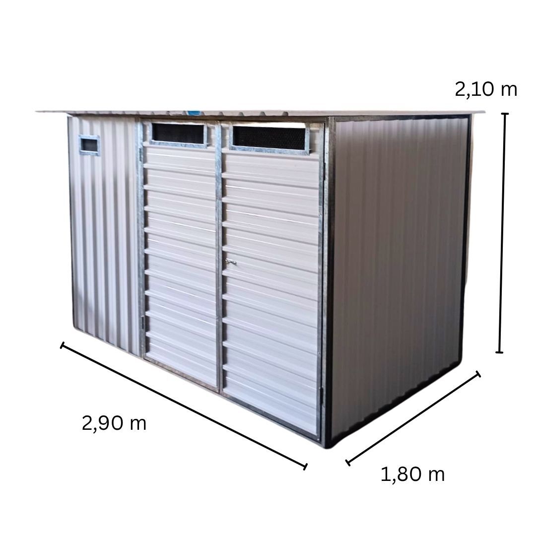 Depósito Metálico Mini Container de Jardim Mod 10 - Imagem 4