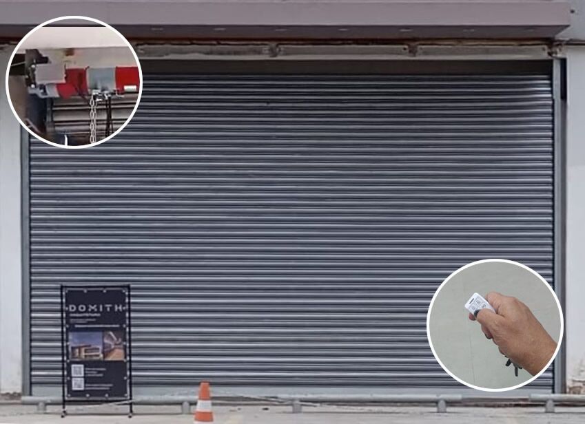 Porta de Enrolar Automática com Controle Remoto 5m Lar X 3m Alt – Instalação em Juiz de Fora